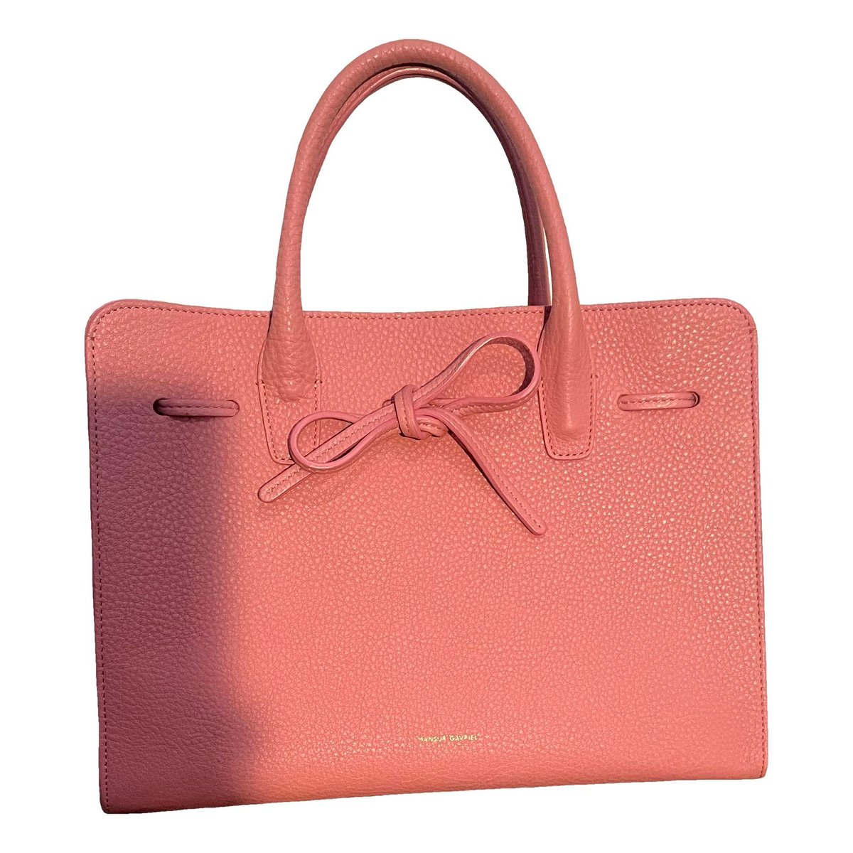 Folded leather bag