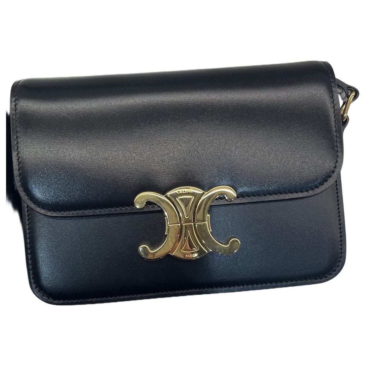 Triomphe leather handbag
