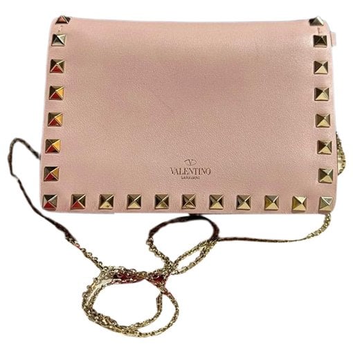 Rockstud leather handbag