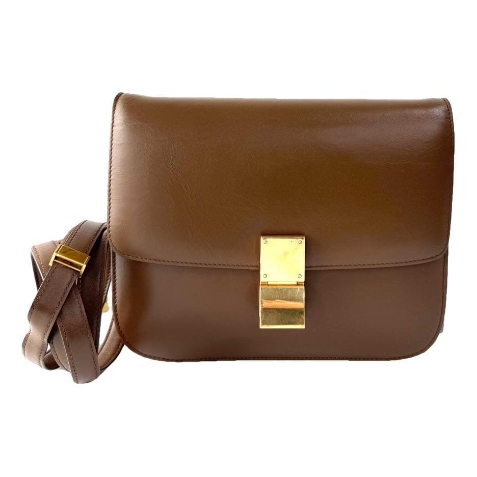 Classic leather crossbody bag