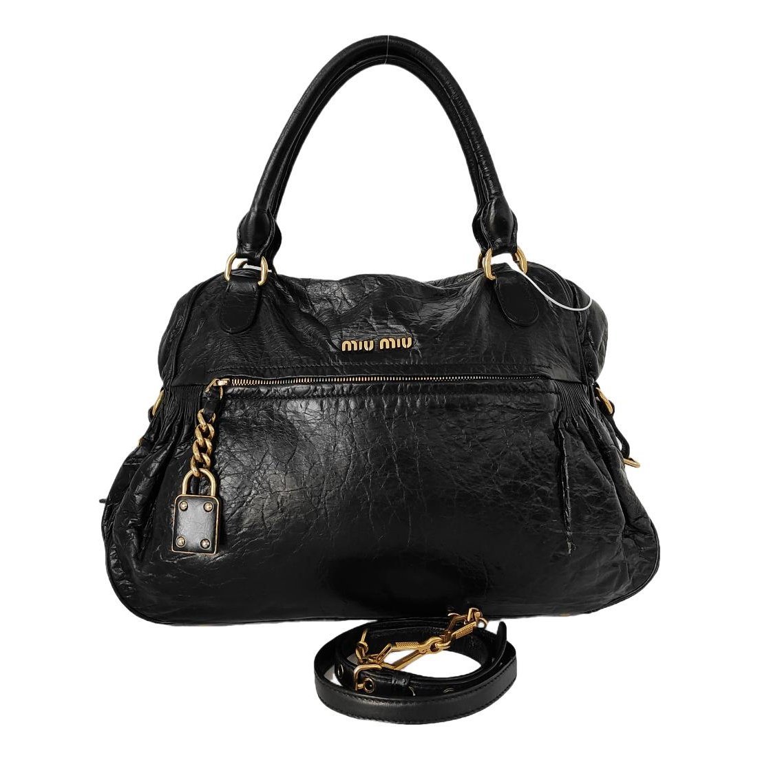 Bow bag leather handbag