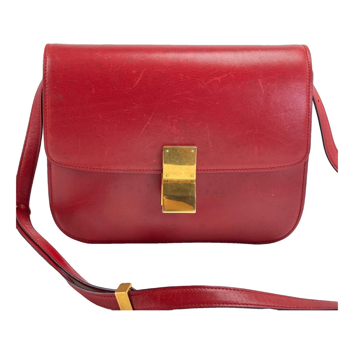 Classic leather crossbody bag