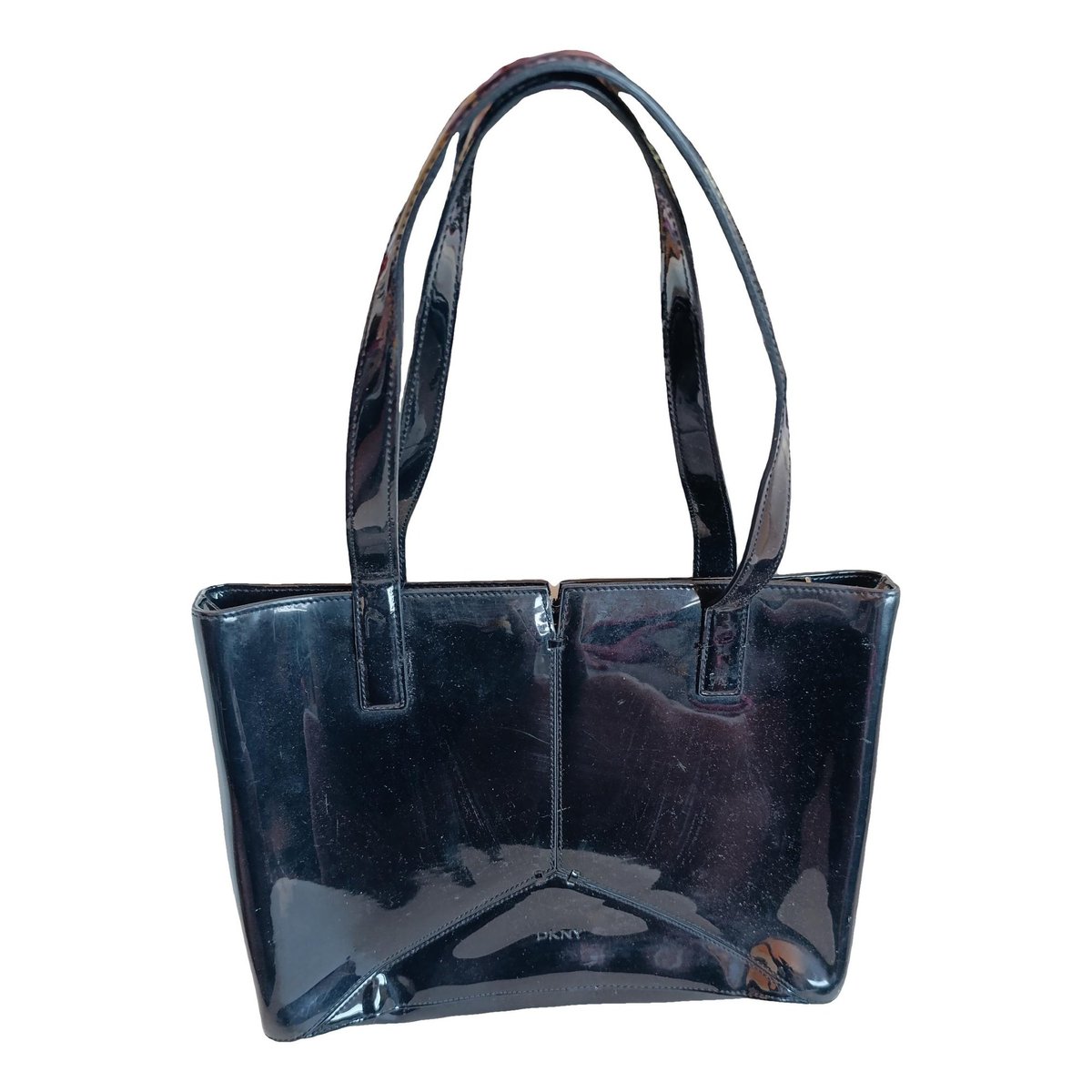 Patent leather handbag