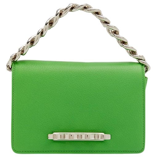 Knuckle leather satchel