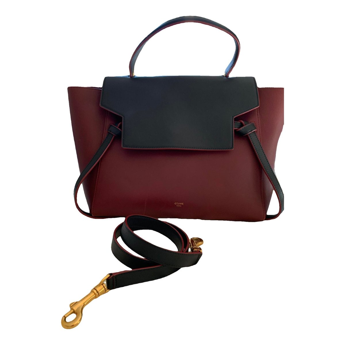 Belt leather handbag