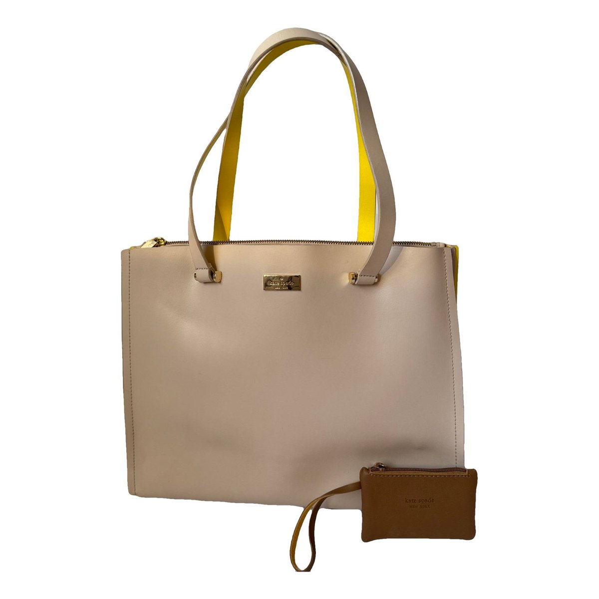 Leather clutch bag