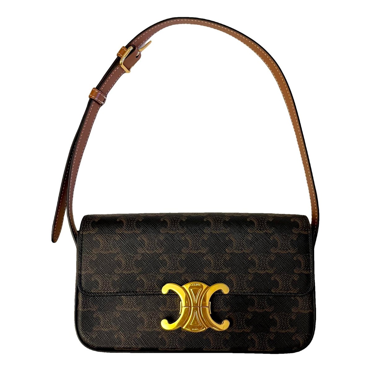 Triomphe Long leather handbag
