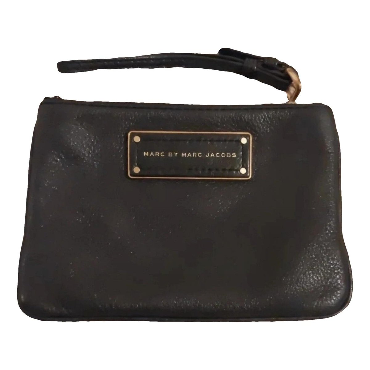 Leather clutch bag