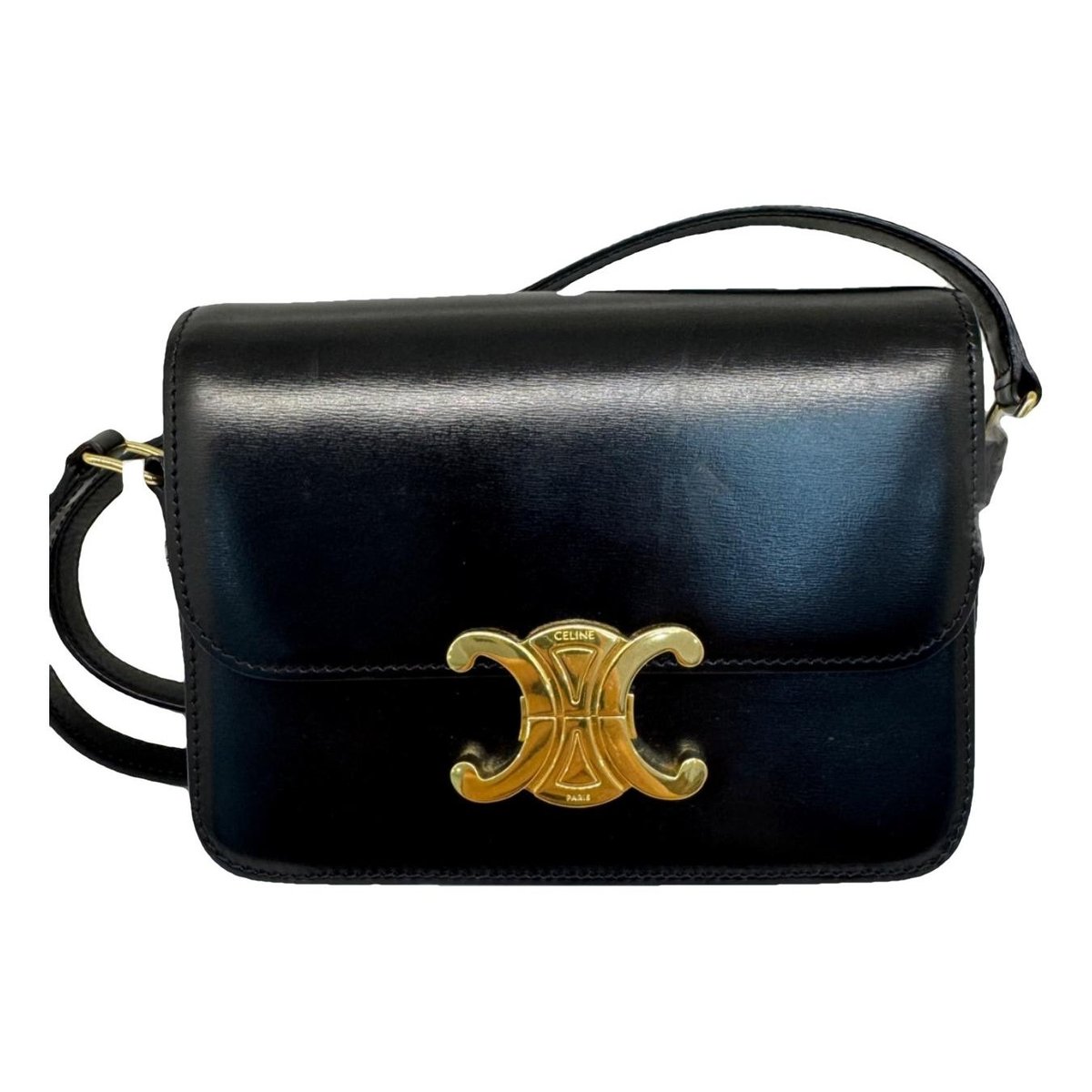 Triomphe leather handbag