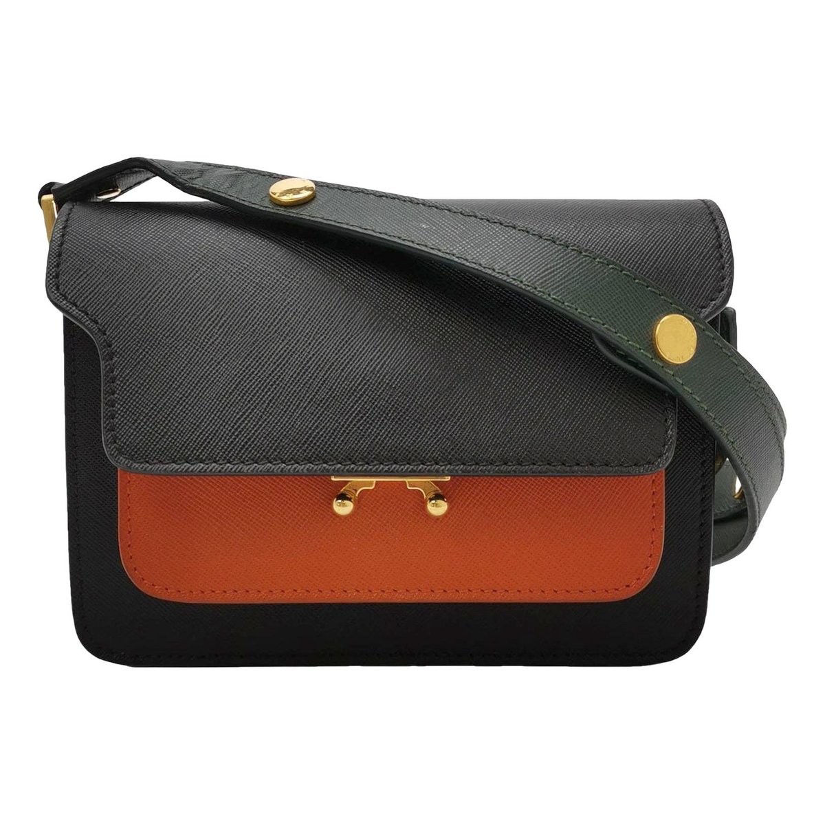 Trunk leather handbag