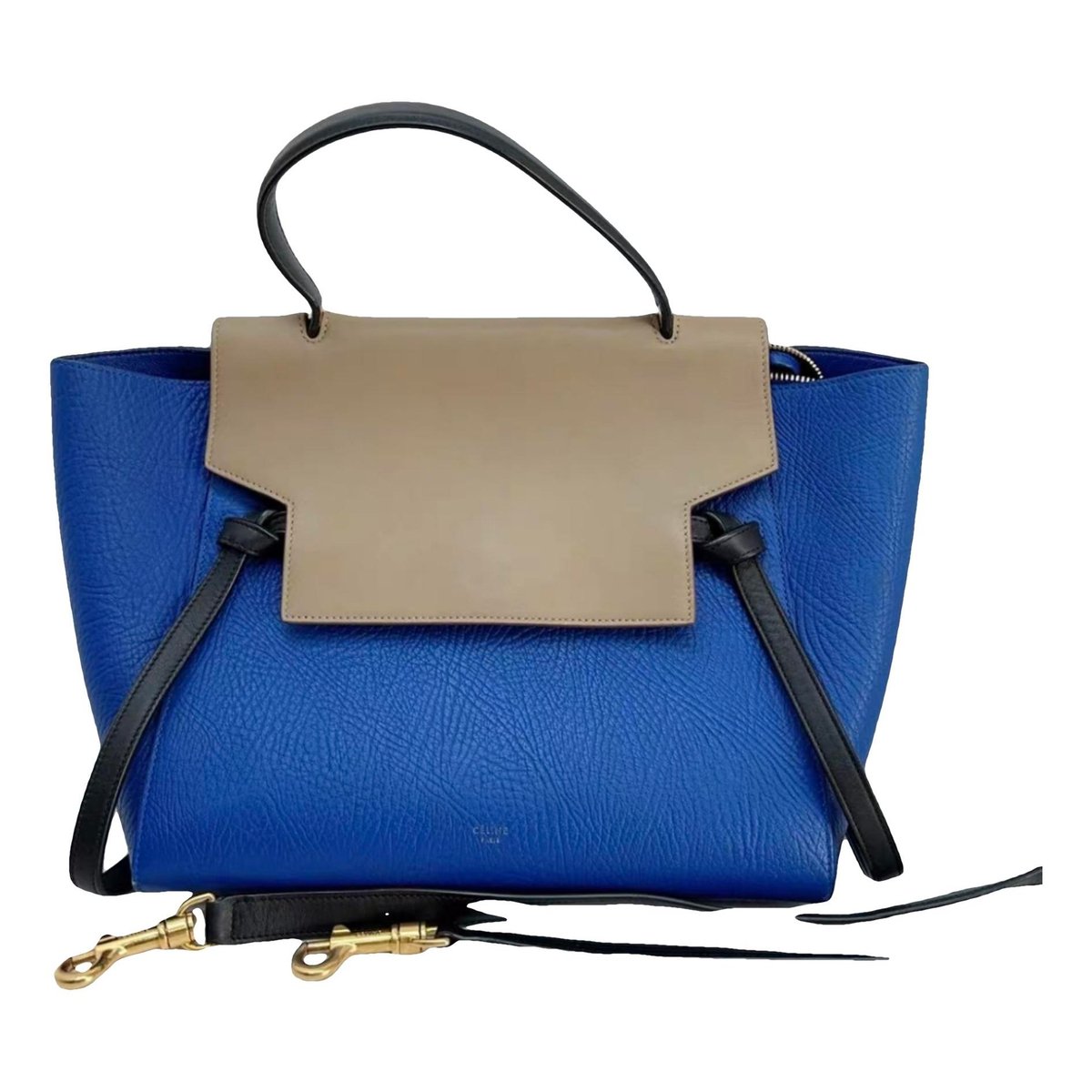 Belt leather handbag