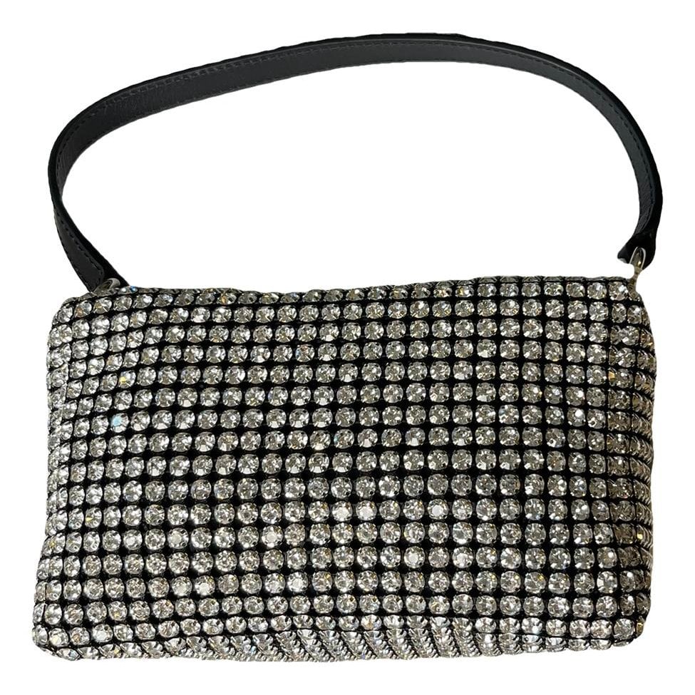 Leather clutch bag