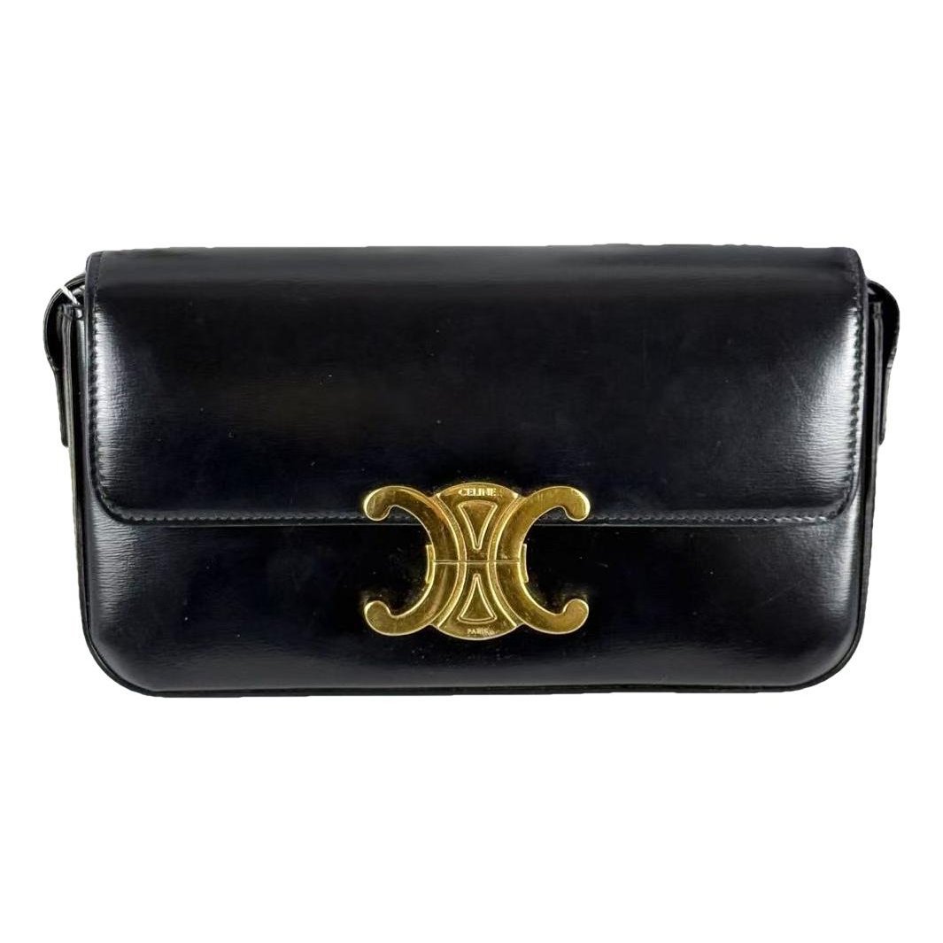 Triomphe leather handbag