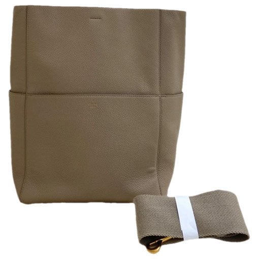 Seau Sangle leather tote