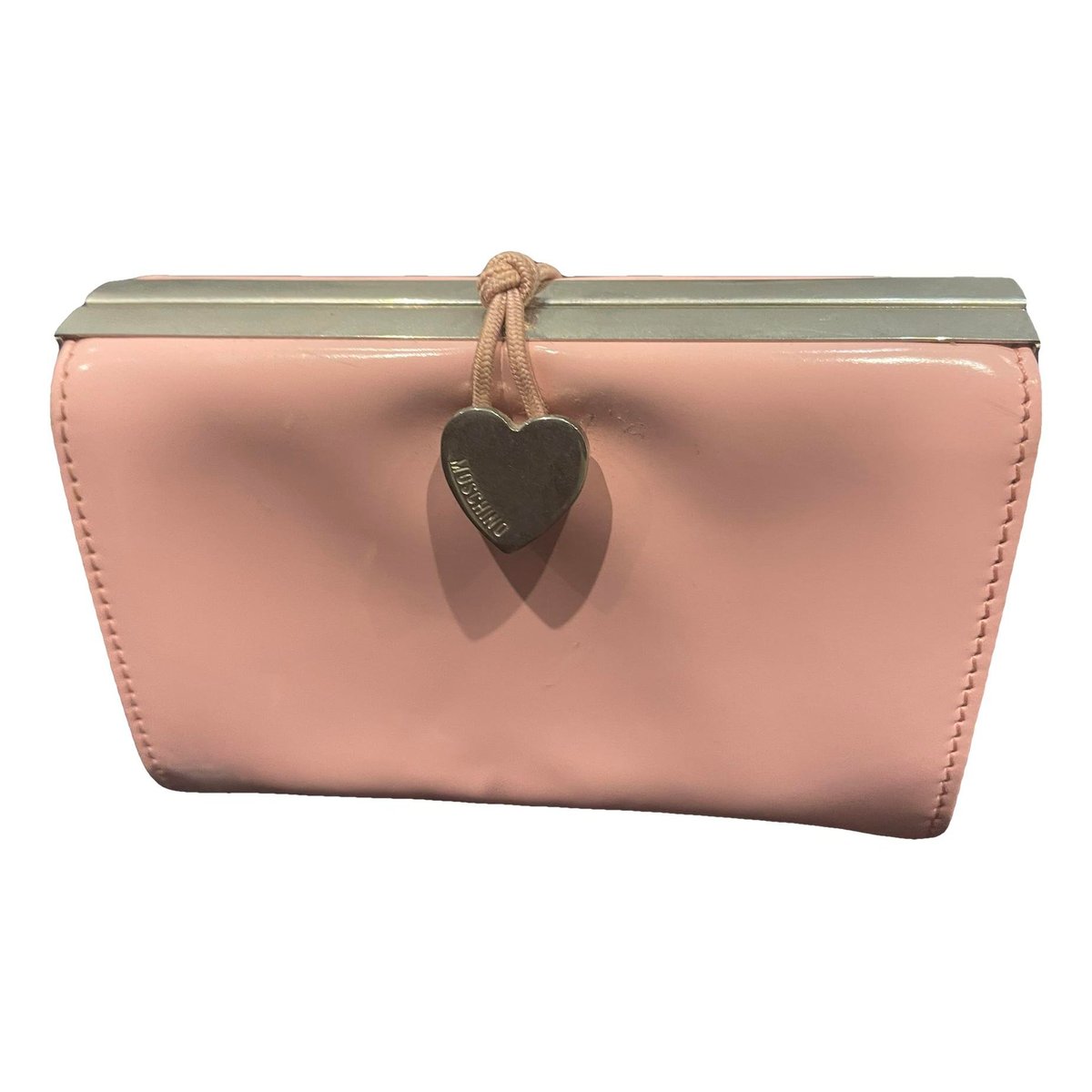 Leather clutch bag