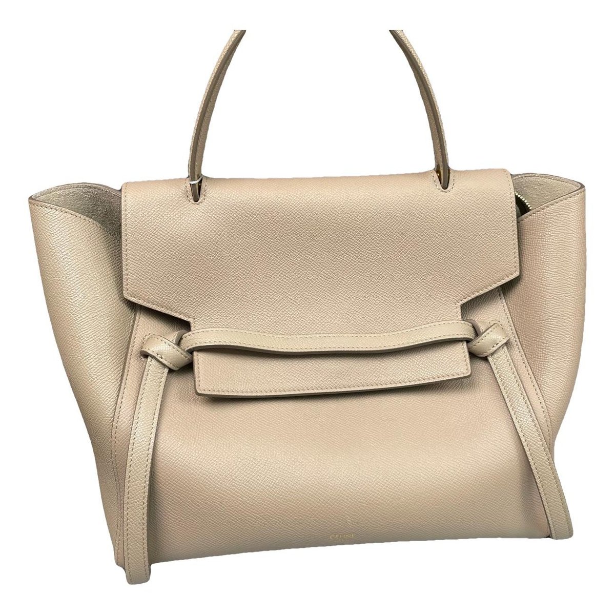 Belt leather handbag