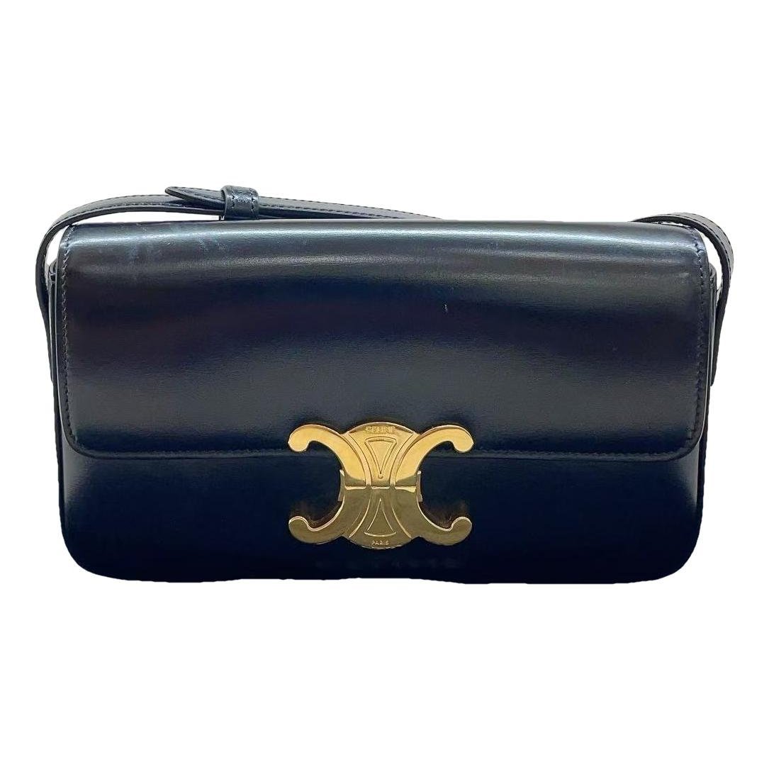 Triomphe leather handbag