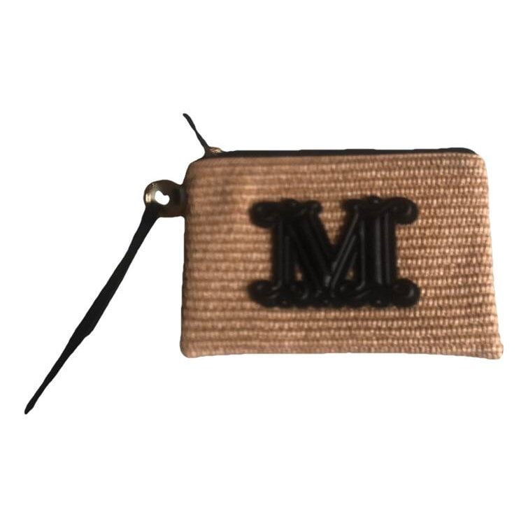 Max Mara Atelier leather clutch bag