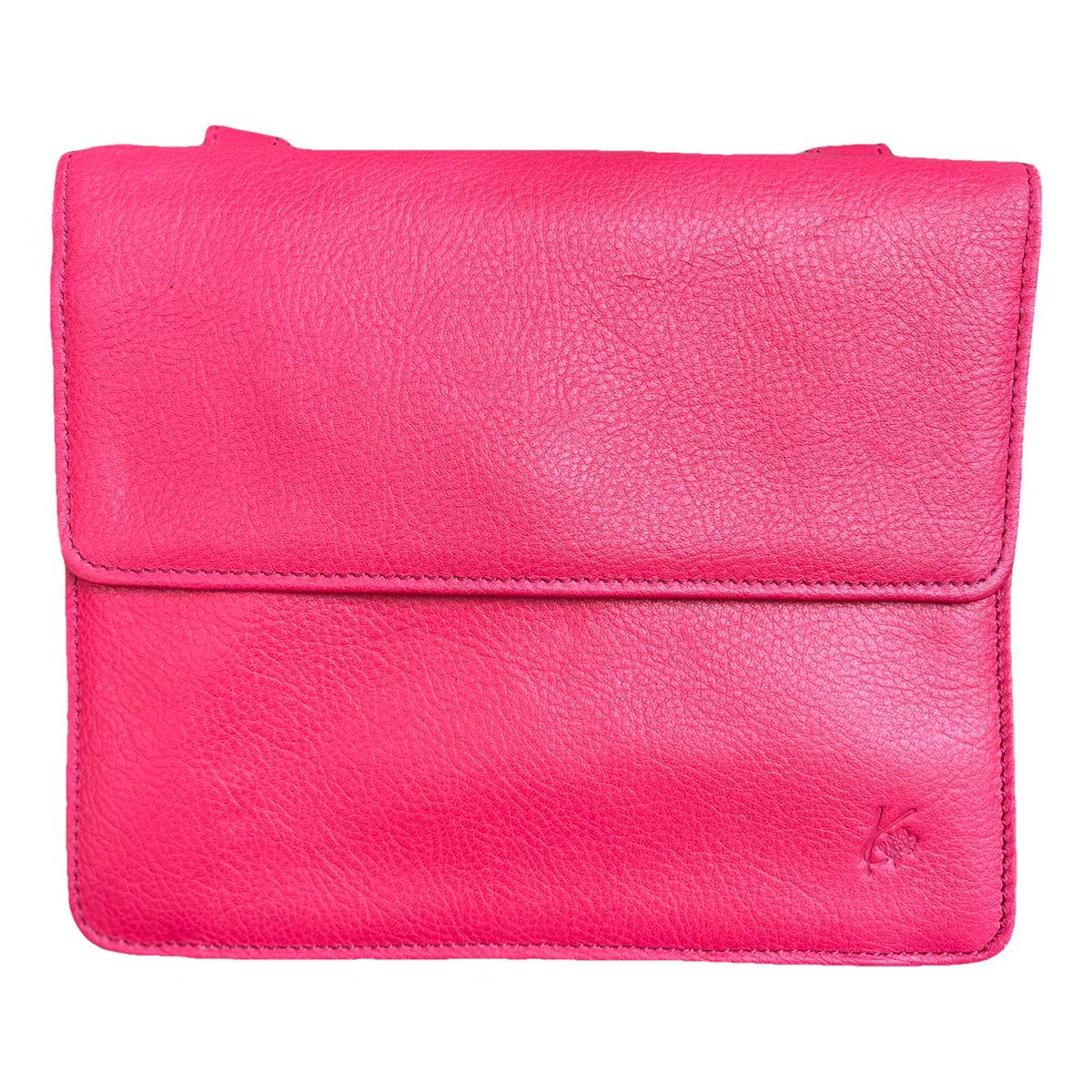 Leather clutch bag