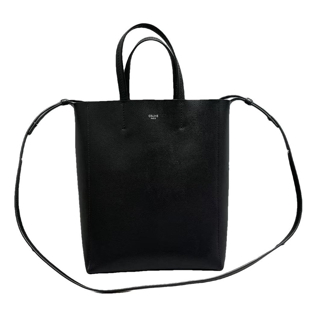 Cabas PM leather handbag