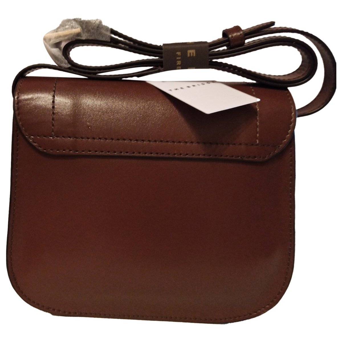Leather clutch bag