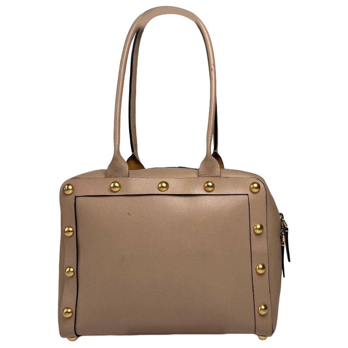 Trunk leather handbag