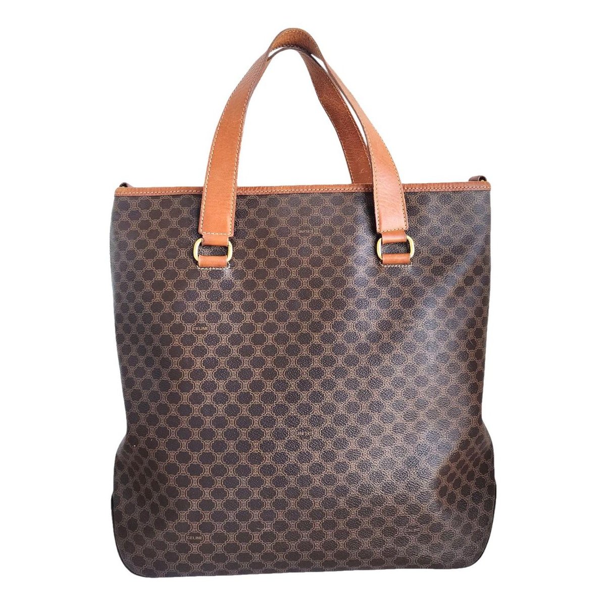 Triomphe leather tote