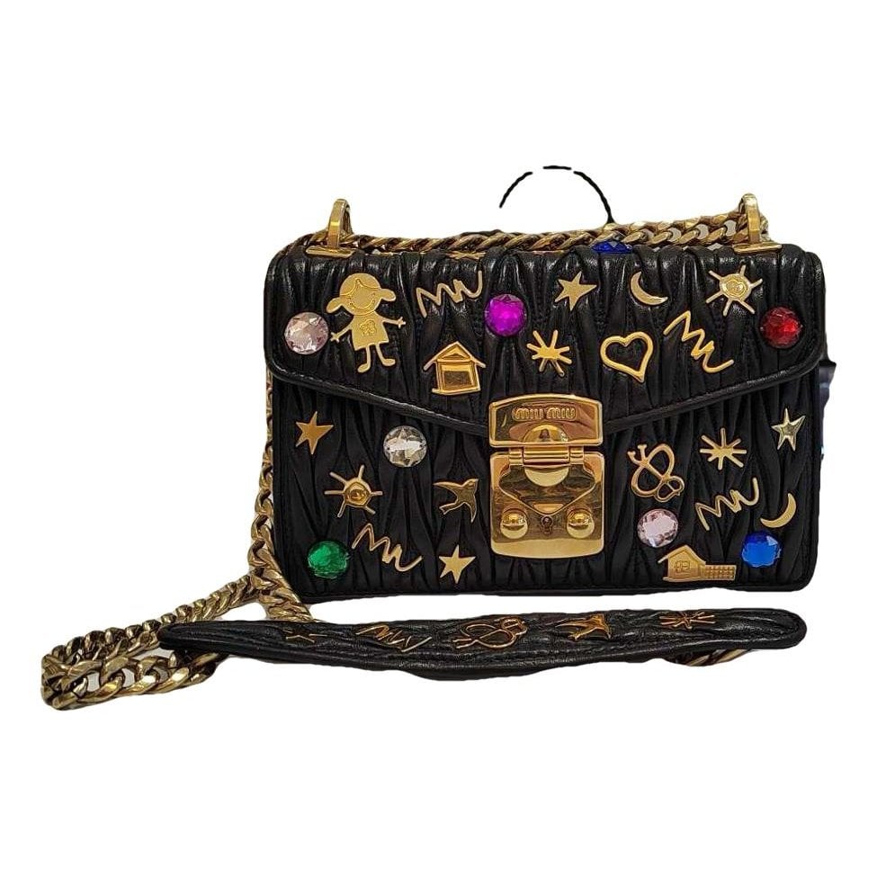 Miu Confidential leather crossbody bag