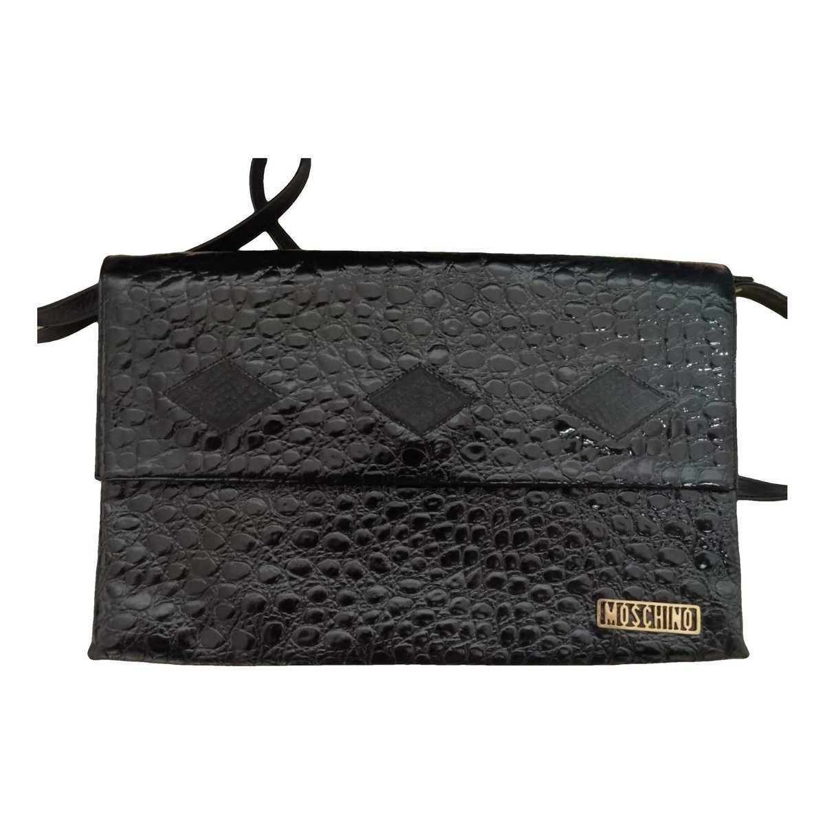 Leather clutch bag