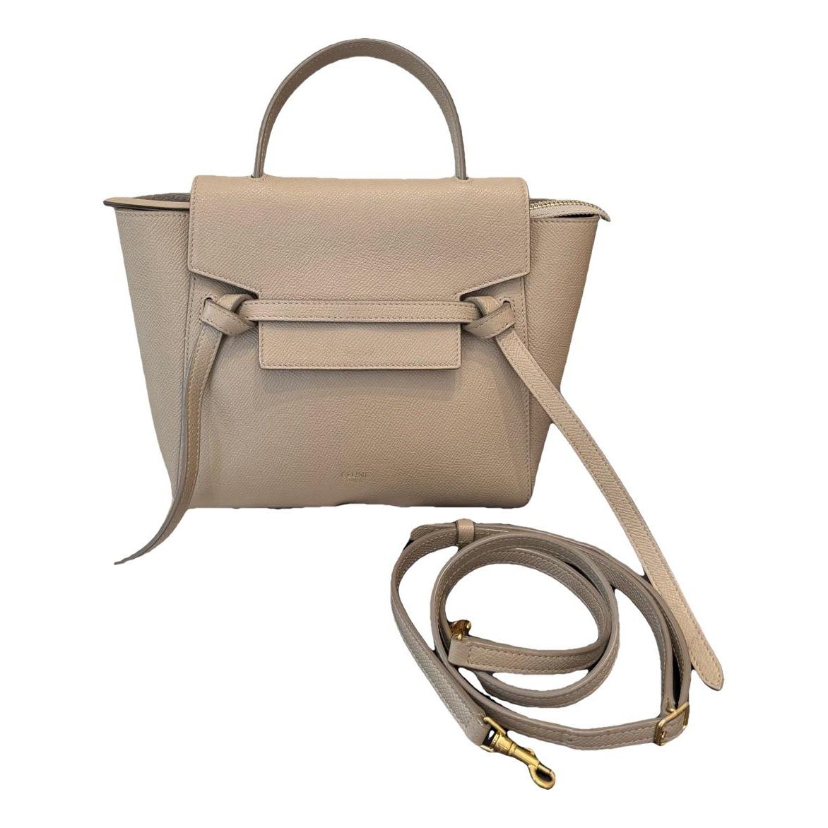 Belt leather handbag