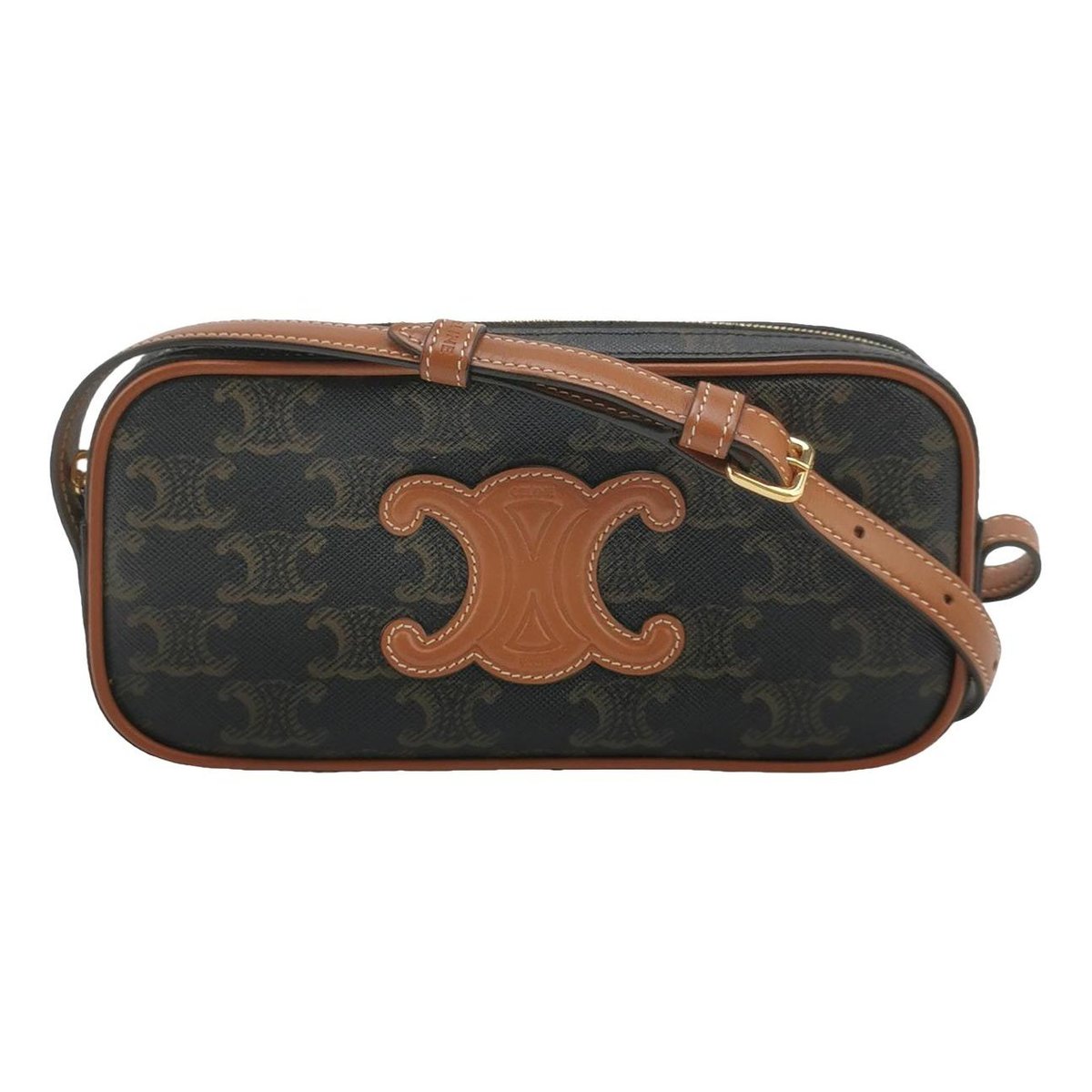 Triomphe Long leather handbag