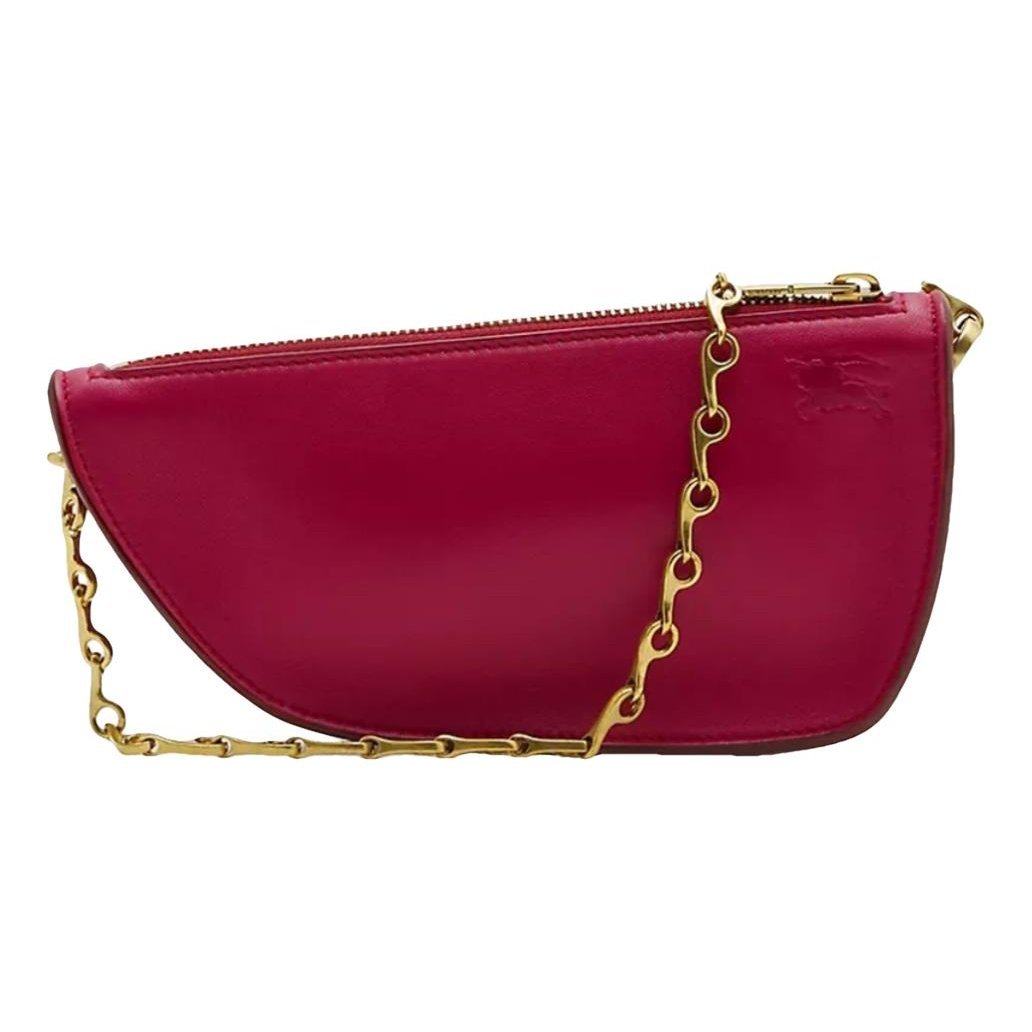 Shield leather handbag
