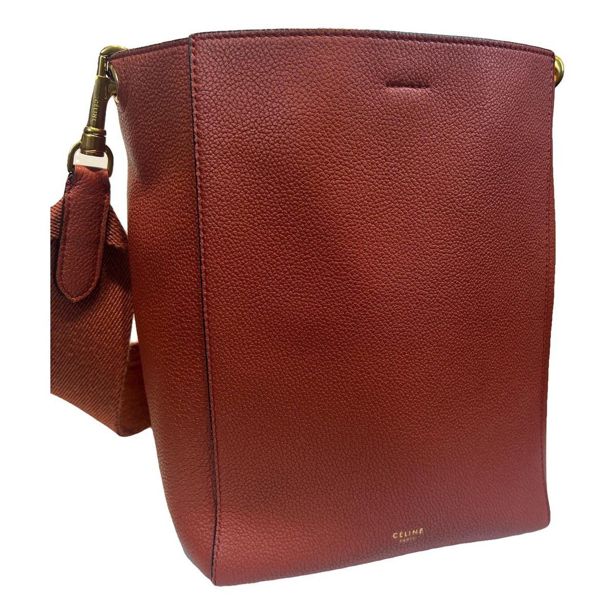 Seau Sangle leather handbag