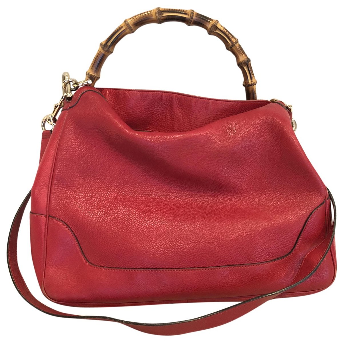 Bamboo Top Handle leather handbag
