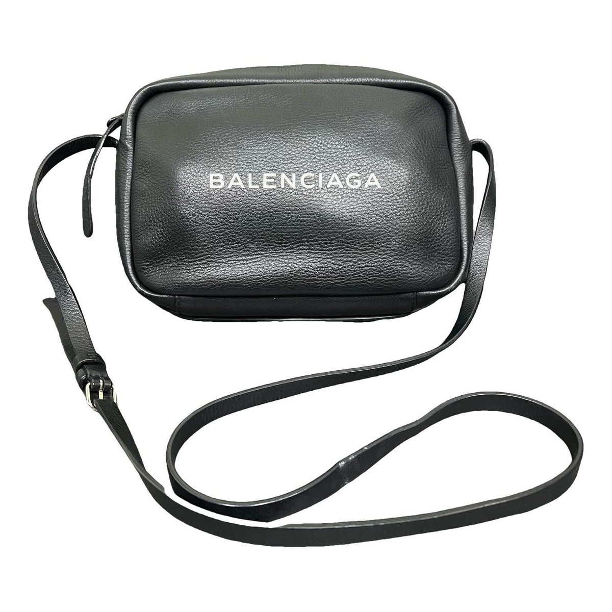Camera leather crossbody bag