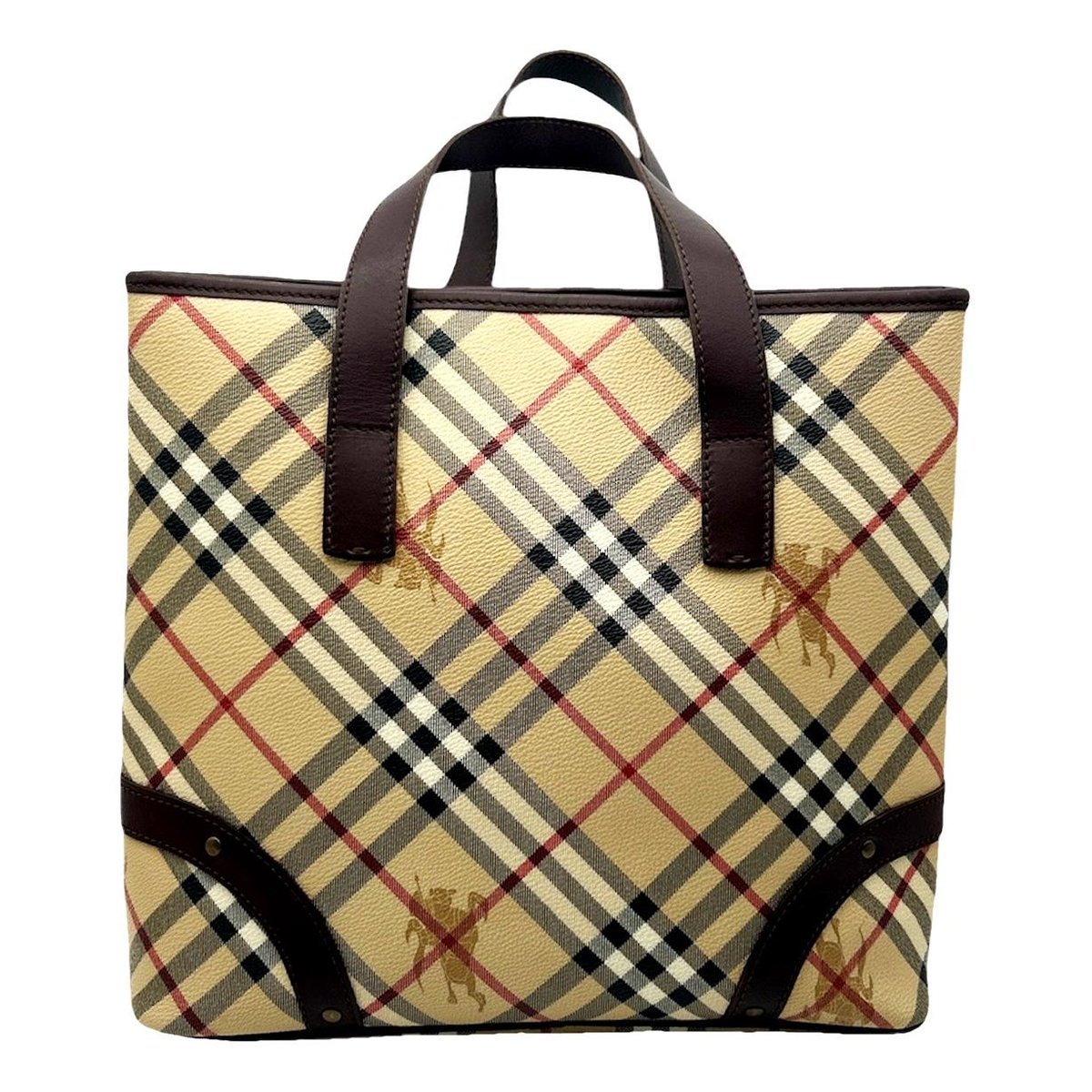 Title leather tote