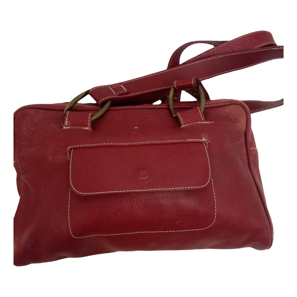 Leather clutch bag