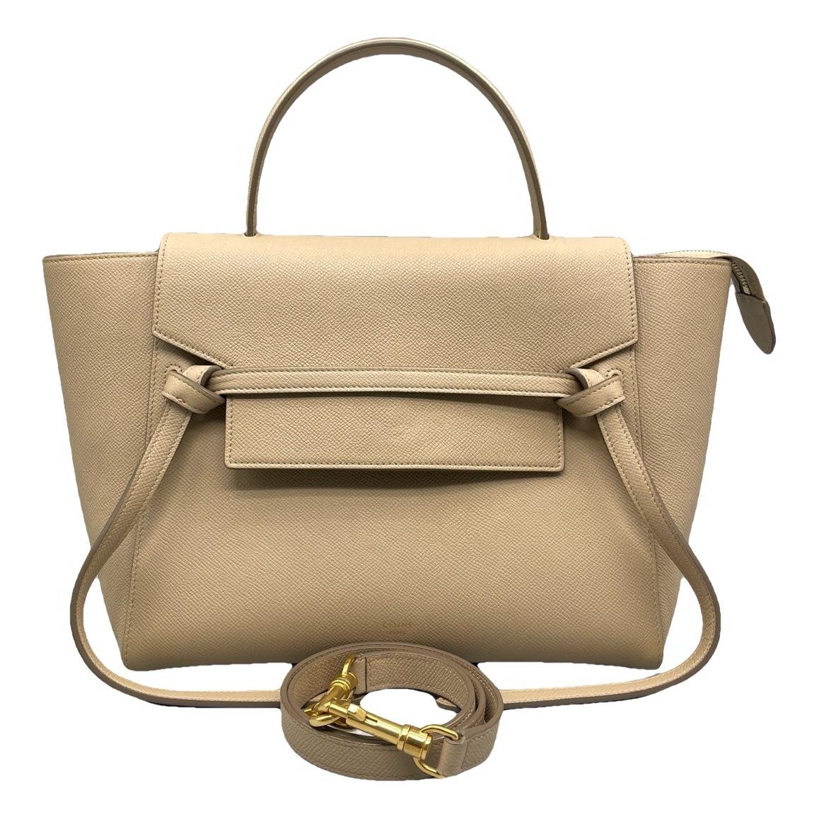 Belt leather handbag