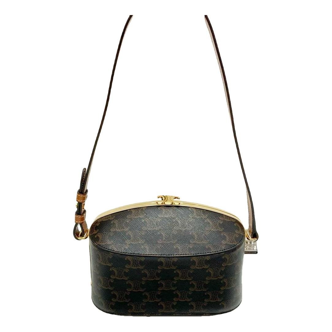 Triomphe vinyl handbag
