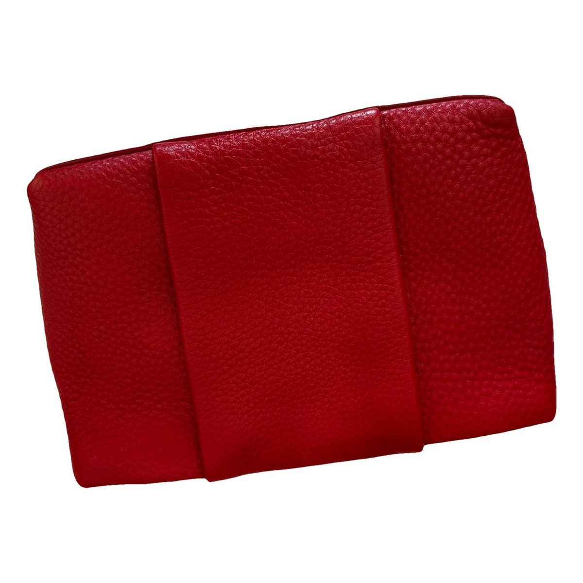 Leather clutch bag