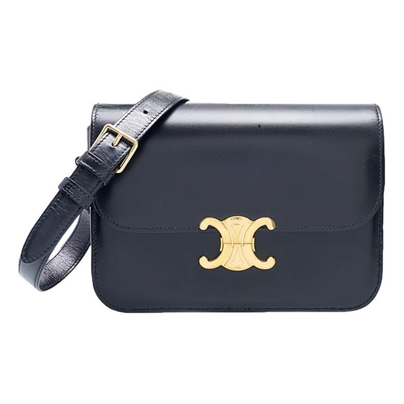 Triomphe leather crossbody bag