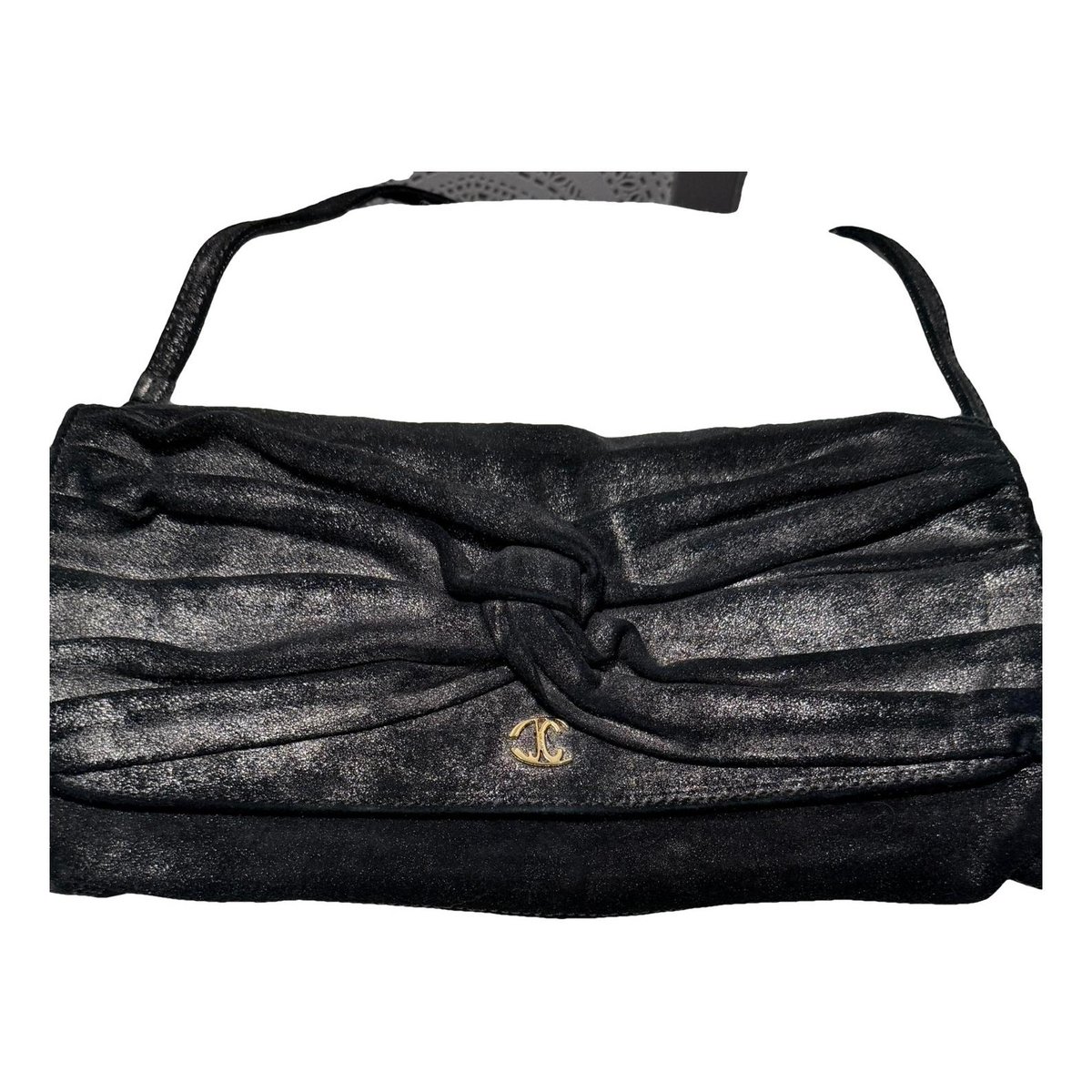 Leather clutch bag