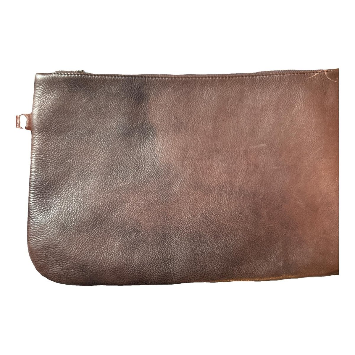 Leather clutch bag