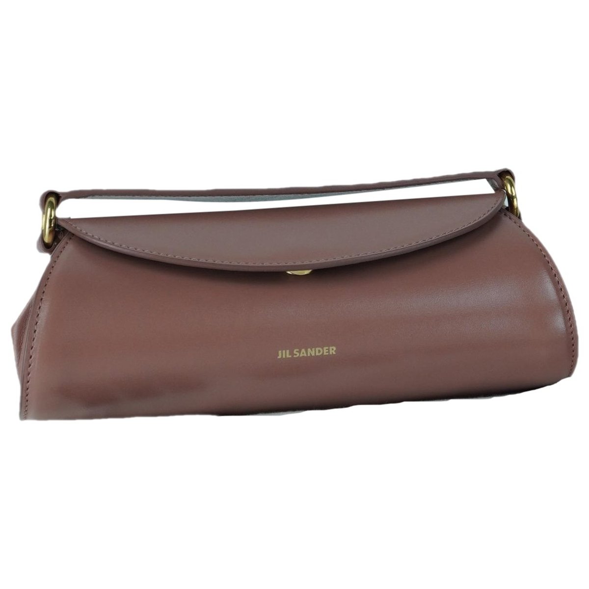 Leather clutch bag