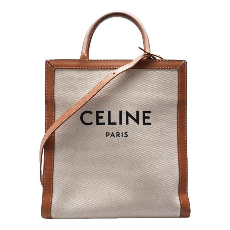 Cabas Vertical leather tote