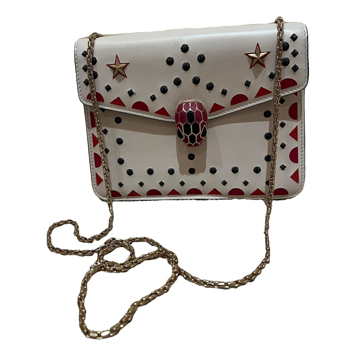 Serpenti leather handbag