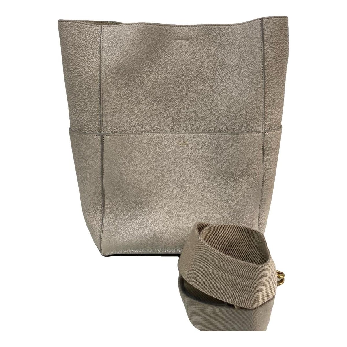 Seau Sangle leather handbag