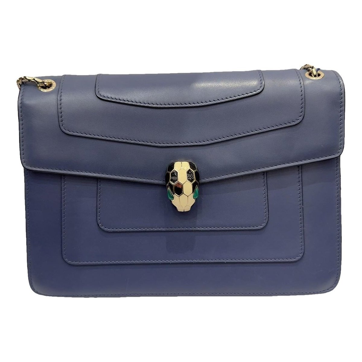 Serpenti leather handbag