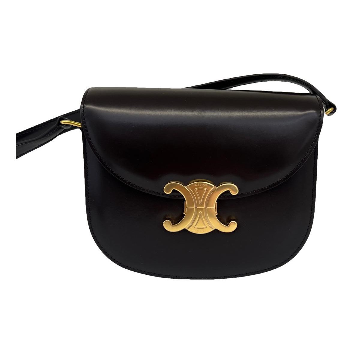 Triomphe leather crossbody bag