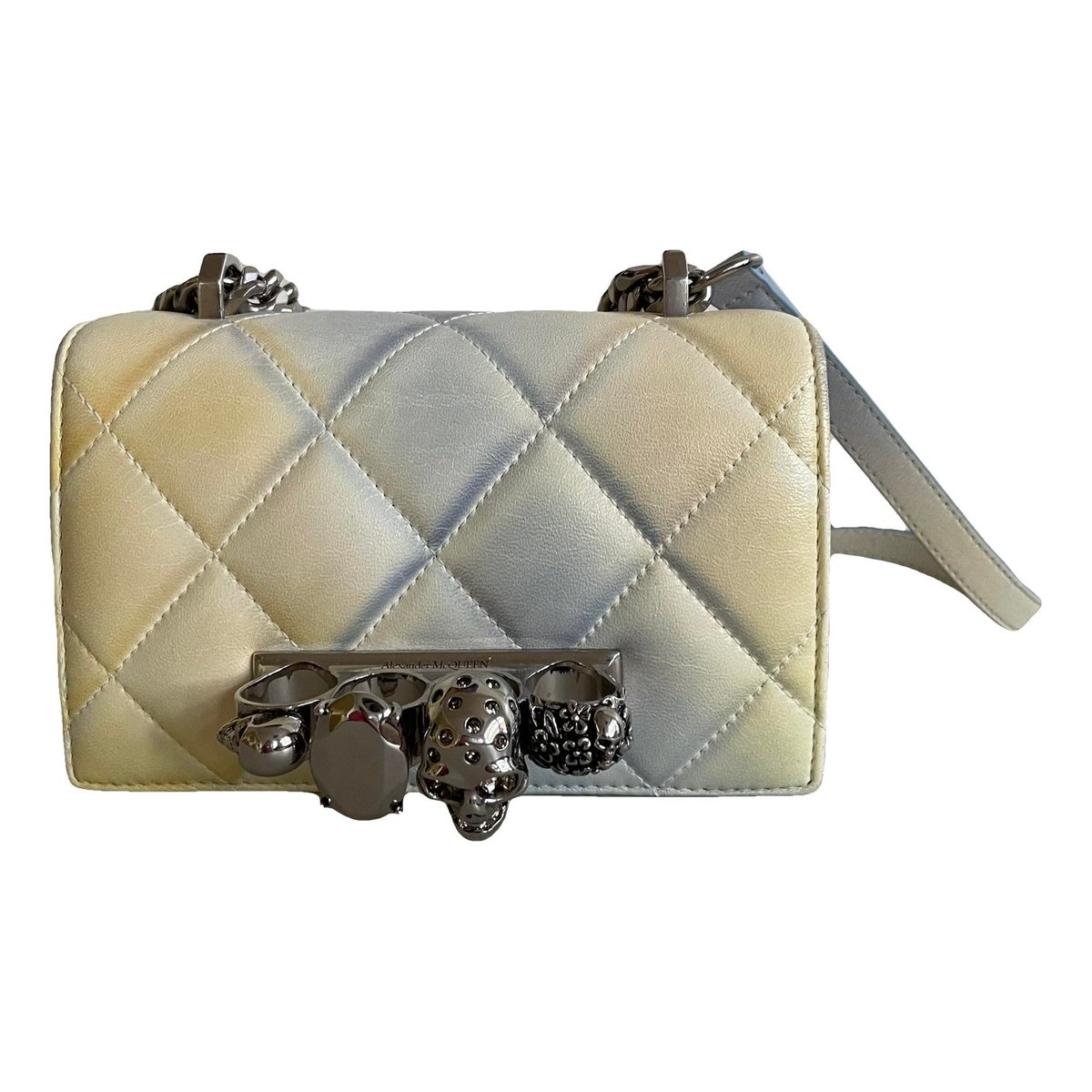 Knuckle leather handbag